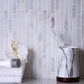 White 12x12 Polished Split Face Brick Marble Mosaic Tile (5 pack, 4.83 sq ft/case) - Sample