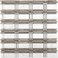 Sample - White 12x12 Polished Marble Mosaic Tile (5 pack, 5 sq ft/case)