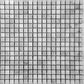 Powder White 12x12 Tumbled Square Marble Mosaic Tile (5 pack, 5 sq ft/case) - Sample