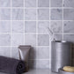 12x12 White Square Honed Marble Mosaic Tile