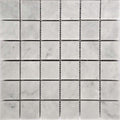Sample - White 12x12 Honed Square Bianco Carrara Marble Mosaic Tile (5 pack, 5 sq ft/case)
