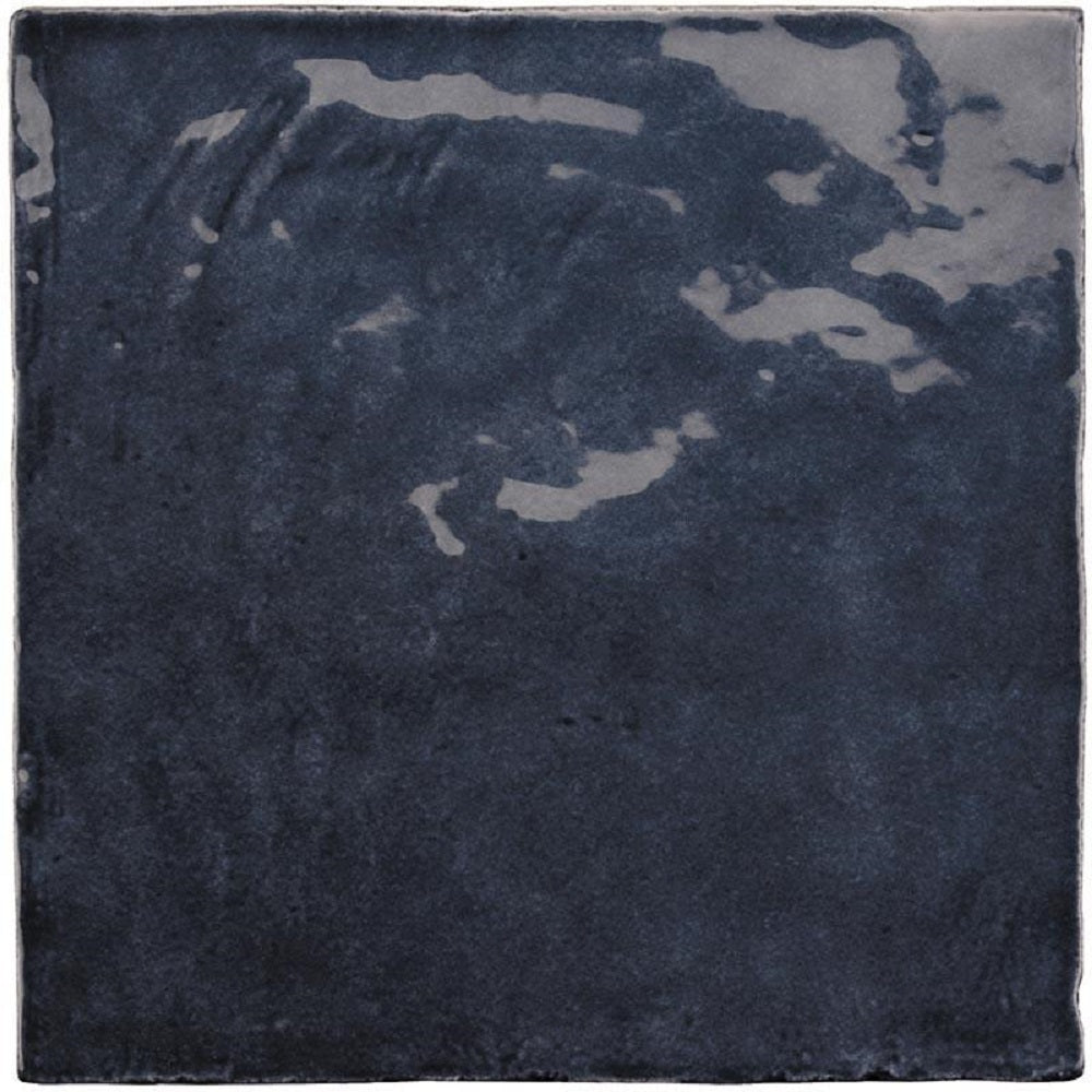 Dark Blue 5x5 Glossy Subway Ceramic Tile (57 pack, 10.76 sq ft/case) - Sample