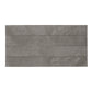 Charcoal gray matte porcelain plank tile 3x24 inches with subtle texture and variation