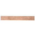 Sunbaked terracotta 3x24 matte porcelain plank tile with textured natural finish