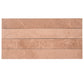 Sunbaked terracotta matte porcelain plank tile in 3x24 size with natural stone texture in warm earthy tones
