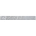soft grey matte porcelain plank tile measuring 3x24 inches with subtle veining and smooth finish