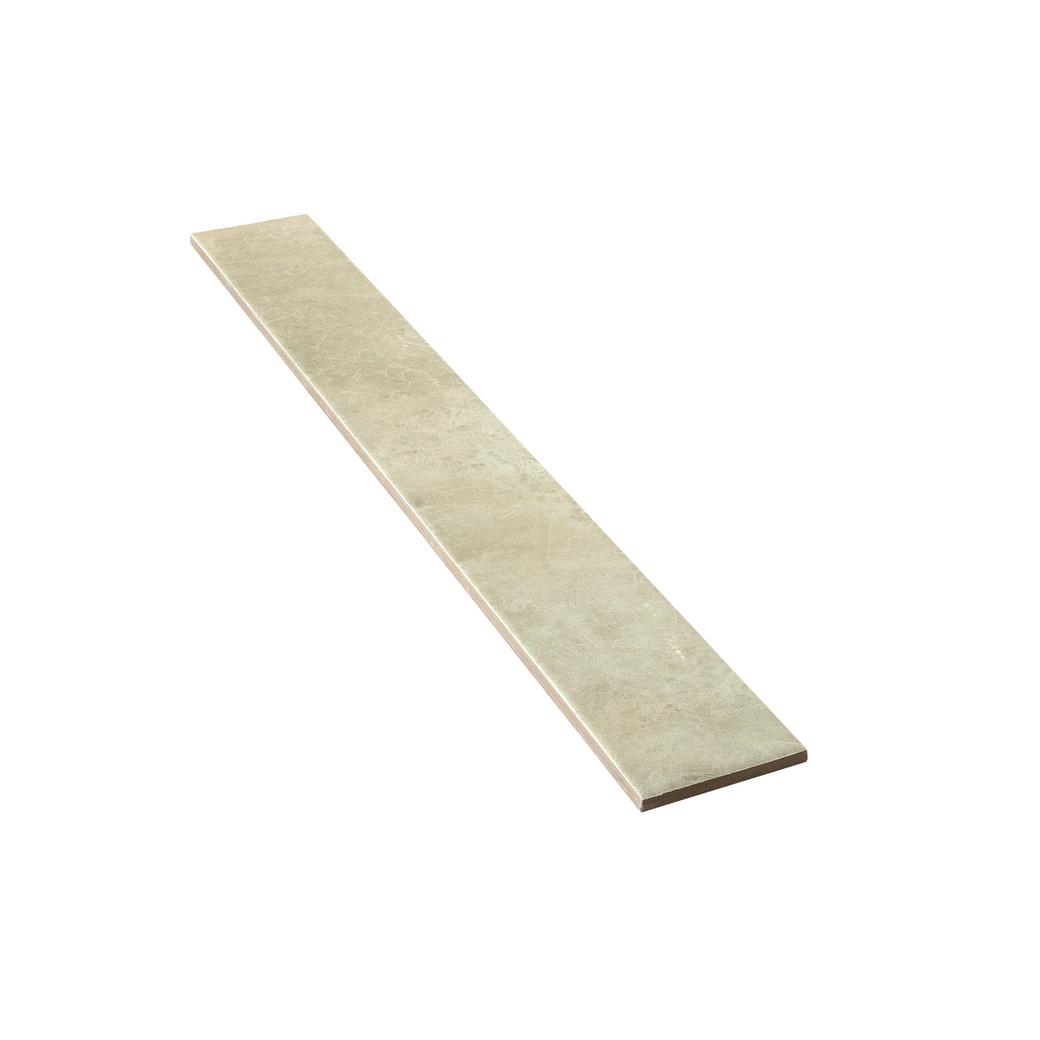 matte finish misty green 3x24 porcelain plank tile with subtle texture and natural stone look