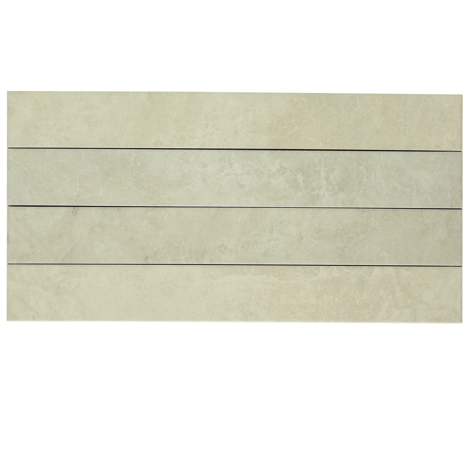matte finish misty green porcelain plank tile in 3x24 size with subtle veining and texture
