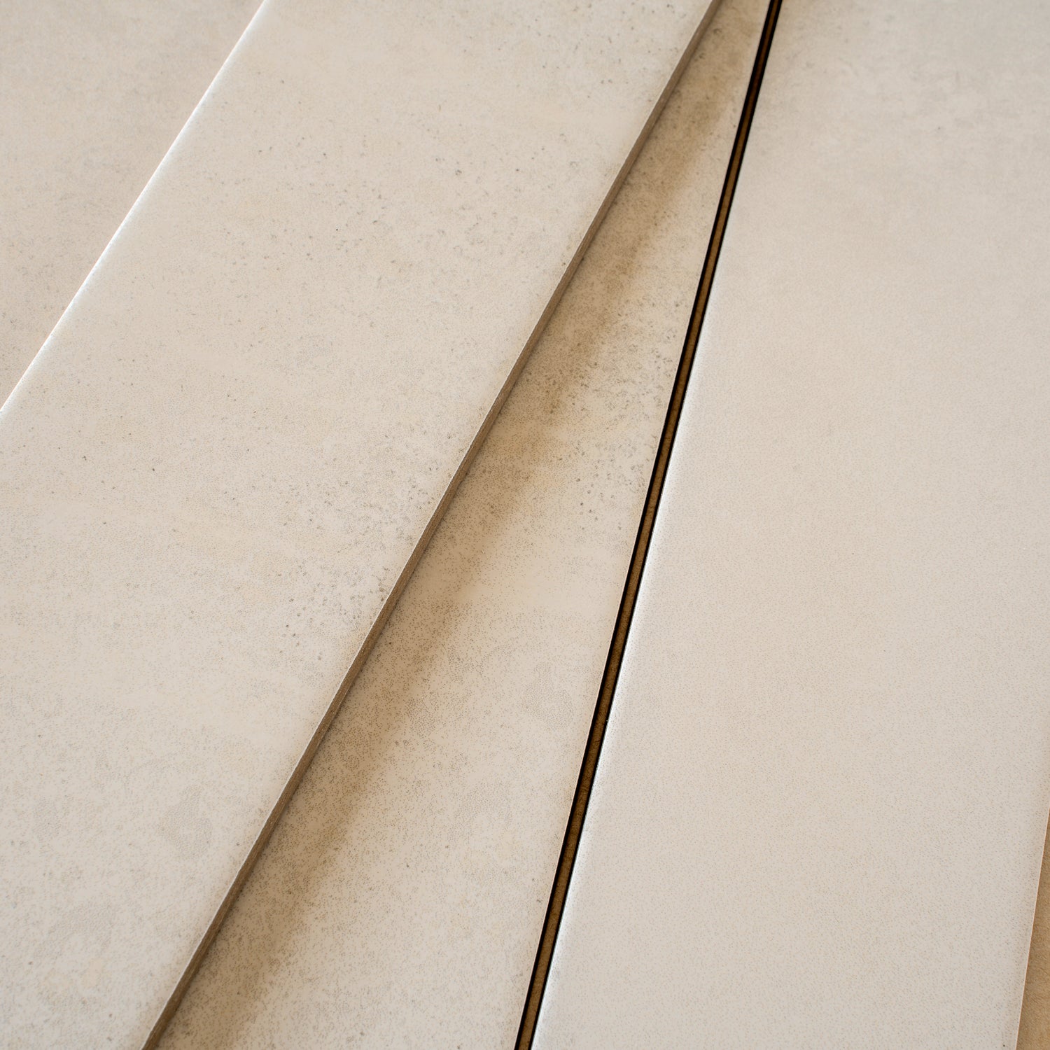 soft taupe matte porcelain plank tile 3x24 inches light beige textured finish