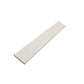 Soft white matte porcelain plank tile 3x24 inches single tile isolated on white