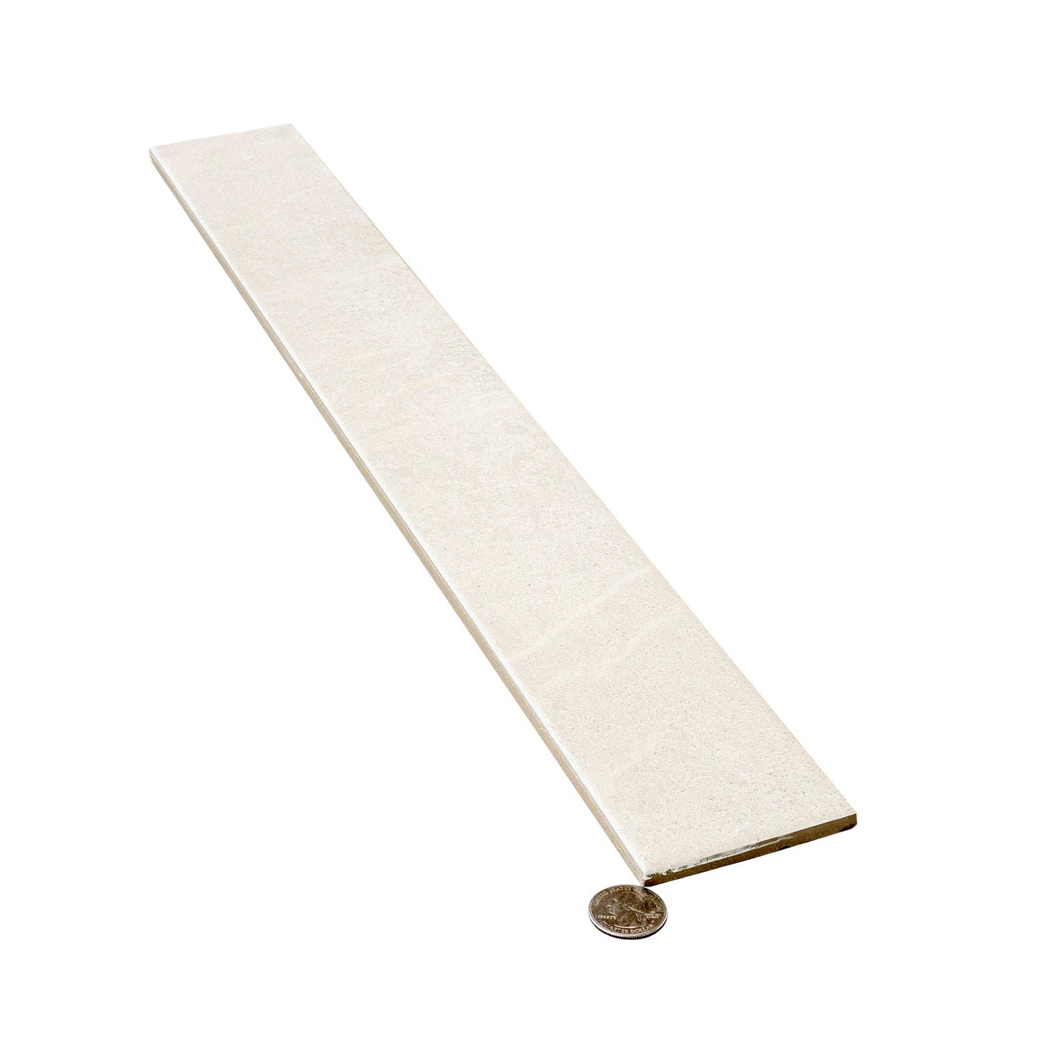 soft white 3x24 matte porcelain plank tile with smooth texture and subtle shading