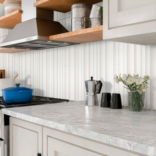 White 12x36 Satin Field Ceramic Tile (6 pack, 17.16 sq ft/case) - Sample