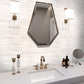 6 pack White 11.7-in W x 35.2-in L Modern Satin Ceramic Wall and Floor Tile (17.16 Sq ft/case) - Sample