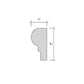 Cloud Gray 2x12 Polished Marble Chair Rail Tile Trim (10 pack, 1.667 sq ft/case) - Sample