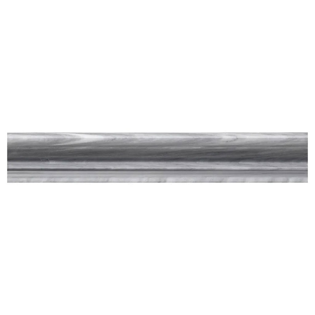 Cloud Gray 2x12 Polished Marble Chair Rail Tile Trim (10 pack, 1.667 sq ft/case) - Sample