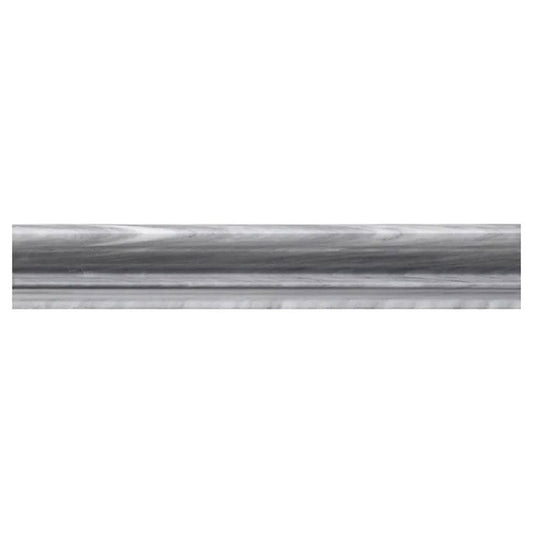 Cloud Gray 2x12 Polished Marble Chair Rail Tile Trim (10 pack, 1.667 sq ft/case) - Sample