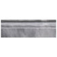Cloud Gray 4x12 Polished Marble Baseboard Tile Trim (10 pack, 3.33 sq ft/case) - Sample