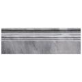 Sample - Cloud Gray 4x12 Polished Bardiglio Nuvolato Baseboard Marble Tile Trim (10 pack, 3.33 sq ft/case)