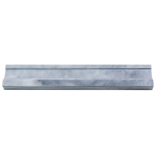 Gray 2x12 Marble Polished Chair Rail Tile Trim (10 pack, 1.667 sq ft/case) - Sample