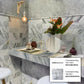 Gray 0.5x12 Honed Marble Pencil Tile Trim (10 pack, 0.5 sq ft/case) - Sample