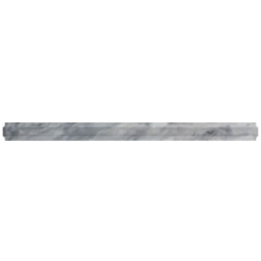 Cloud Gray 0.8x12 Polished Marble Pencil Tile Trim (10 pack, 0.5 sq ft/case) - Sample