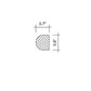 White 0.5x12 Honed Marble Pencil Tile Trim (10 pack, 0.5 sq ft/case) - Sample