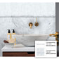 White 0.5x12 Honed Marble Pencil Tile Trim (10 pack, 0.5 sq ft/case) - Sample