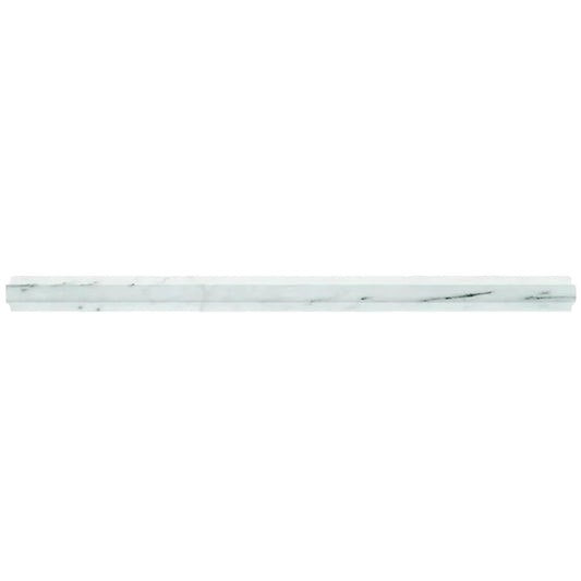 1x12 Pearl White Pencil Liner Tile Trim 