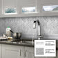 White Gray 12x12 Polished Etched Hexagon Marble Mosaic Tile (5 pack, 4.92 sq ft/case) - Sample