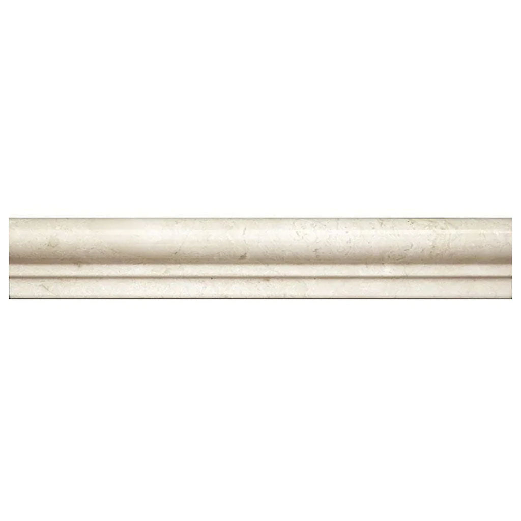 Beige 2x12 Marble Polished Chair Rail Tile Trim (10 pack, 1.667 sq ft/case) - Sample