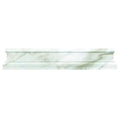 Sample - White 2x12 Polished Calacatta Gold Chair Rail Marble Tile Trim (10 pack, 1.667 sq ft/case)