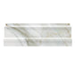 White 4x12 Polished Calacatta Gold Baseboard Marble Tile Trim (10 pack, 3.33 sq ft/case)