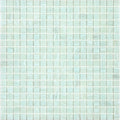 Glossy ice green glass mosaic tile sheet with uniform small square pieces for walls and floors