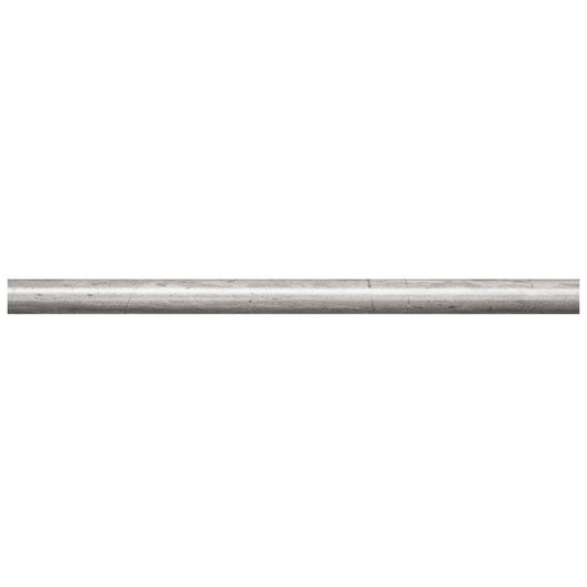 Dark Gray 0.5x12 Polished Marble Pencil Tile Trim (10 pack, 0.5 sq ft/case) - Sample