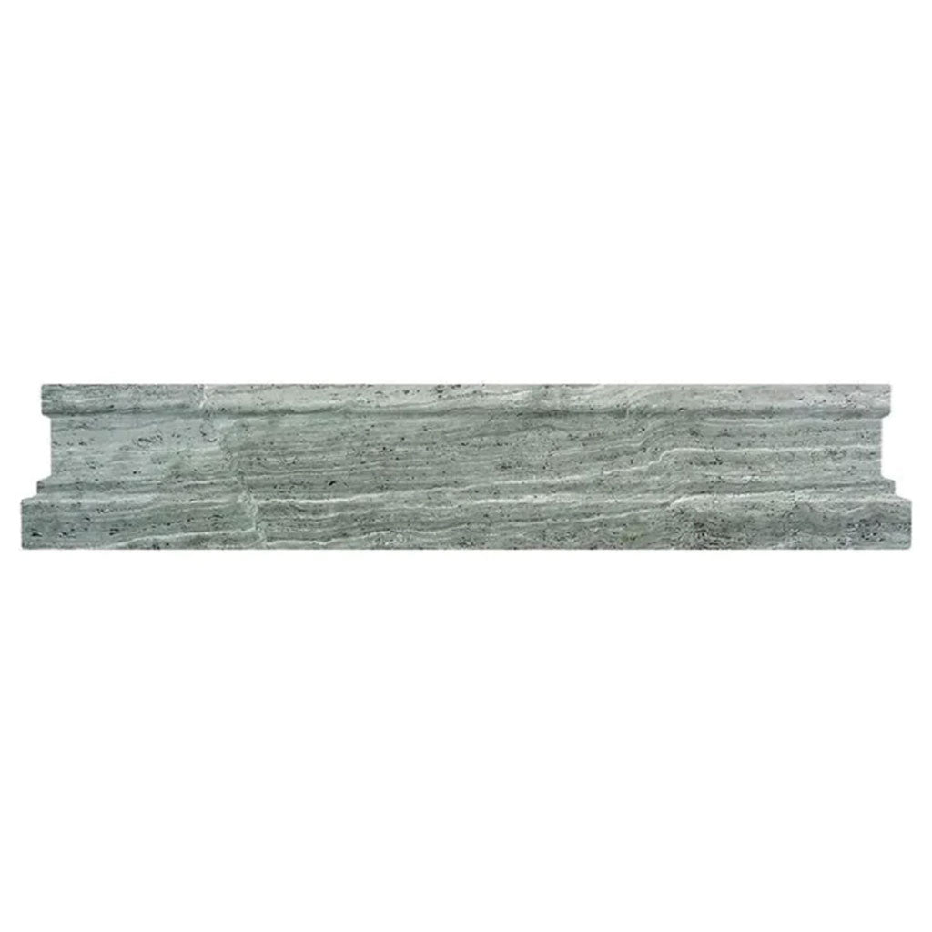 Dark Gray 2x12 Marble Polished Chair Rail Tile Trim (10 pack, 1.667 sq ft/case) - Sample