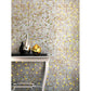 White and Gold Glossy Glass Mosaic Tile