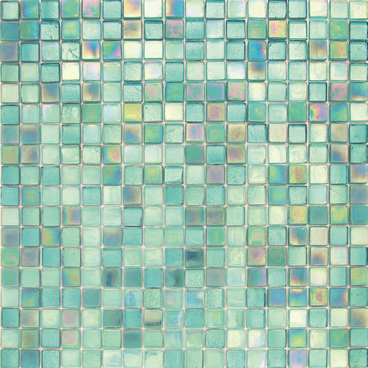 Mint Green Glossy Glass Mosaic Tile