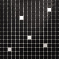 Sample - Black White 12x12 Glossy Uniform Square Glass Mosaic Tile (20 pack, 20 sq ft/case)