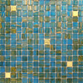 Sample - Blue Yellow 12x12 Glossy Uniform Square Glass Mosaic Tile (20 pack, 20 sq ft/case)