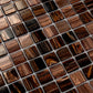 Brown Yellow 12x12 Glossy Uniform Square Glass Mosaic Tile (20 pack, 20 sq ft/case) - Sample