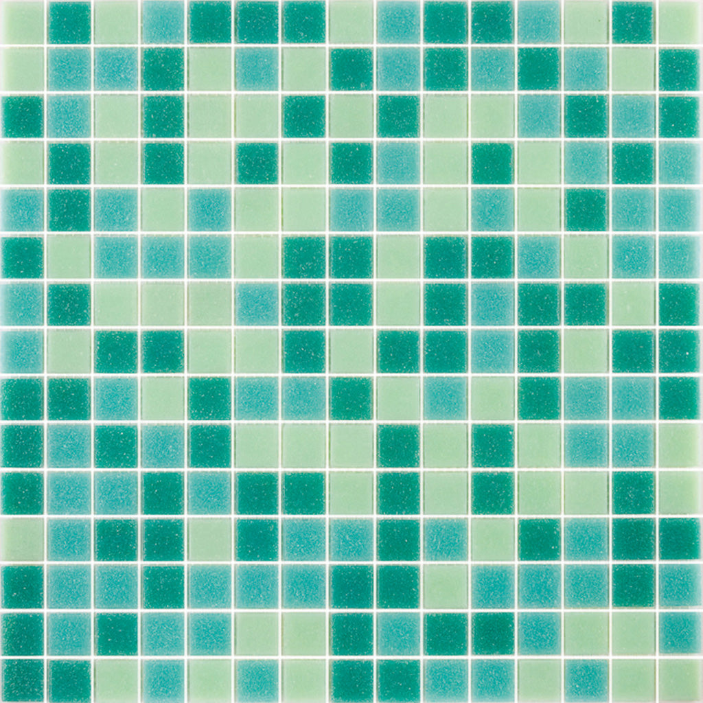 Dynasty Green Glossy Glass Mosaic Tile