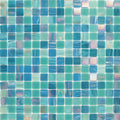 Sample - Blue Green 12x12 Glossy Uniform Square Glass Mosaic Tile (20 pack, 20 sq ft/case)