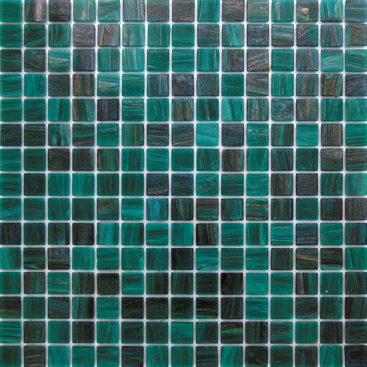 Bottle Green 12x12 Glossy Uniform Square Glass Mosaic Tile (20 pack, 20 sq ft/case) - Sample