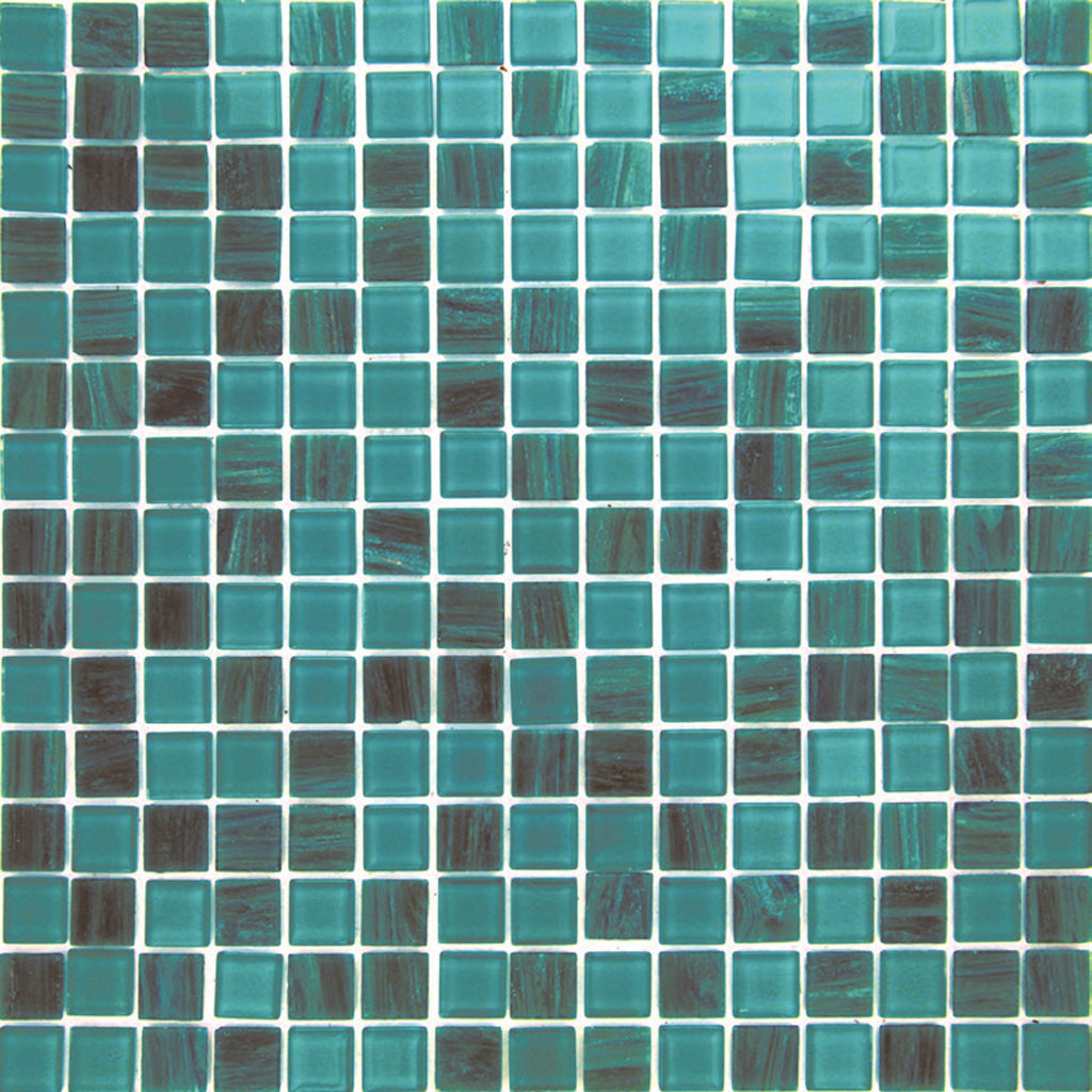 Teal Green Glass Mosaic Tile