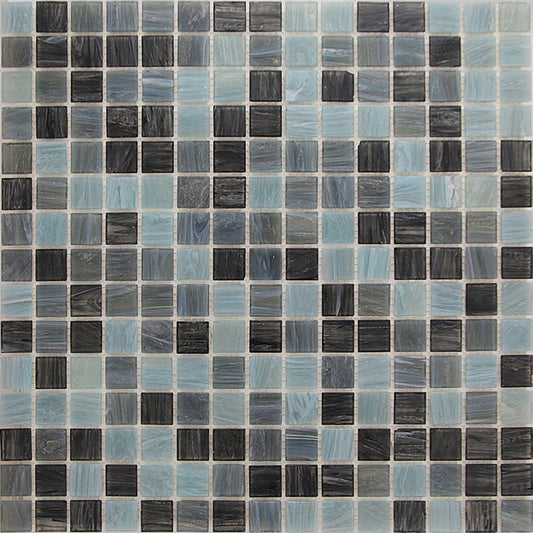 Dark Gray 12x12 Glossy Uniform Square Glass Mosaic Tile (20 pack, 20 sq ft/case) - Sample