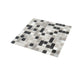 Gray Black 12x12 Glossy Uniform Square Glass Mosaic Tile (20 pack, 20 sq ft/case) - Sample