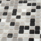 Gray Black 12x12 Glossy Uniform Square Glass Mosaic Tile (20 pack, 20 sq ft/case) - Sample