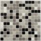 20-pack Mingles 12 in. x 12 in. Glossy Gray and Black Glass Mosaic Wall and Floor Tile (20 sq ft/case)