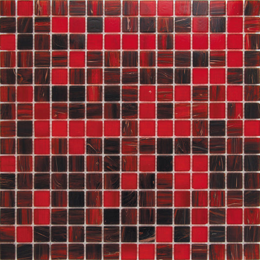 Berry Red 12x12 Glossy Uniform Square Glass Mosaic Tile (20 pack, 20 sq ft/case) - Sample