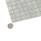 Cotton White 12x12 Glossy Square Glass Mosaic Tile (20 pack, 20 sq ft/case) - Sample